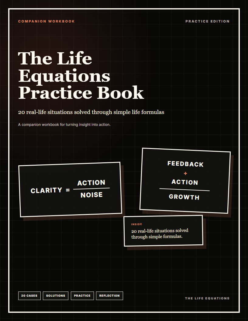 The Life Equations Practice Book cover